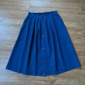 Vintage Schoolgirl Blue Skirt
